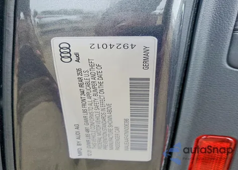 2022 Audi A4 Premium Plus 45 z USA, uszkodzony, nr VIN WAUEAAF47NN006386